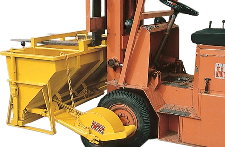 Falköping H-5 og H-7 Drop-spredere tilpasset gaffeltruck